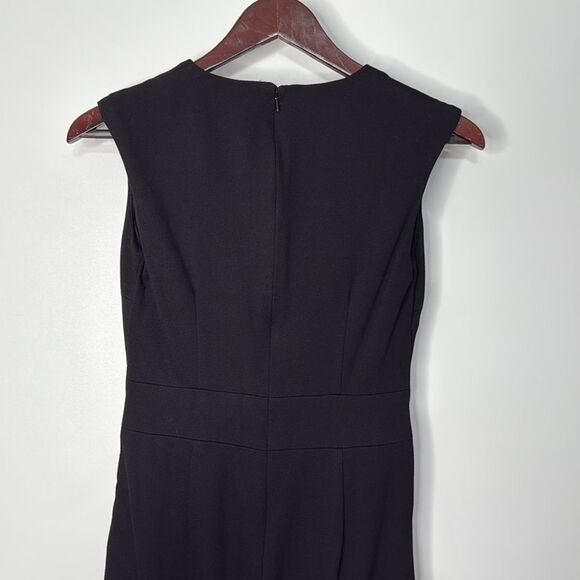 Cache Black Sleeveless V-Neck Cocktail Sheath Dress Size 0 - Picture 6 of 6